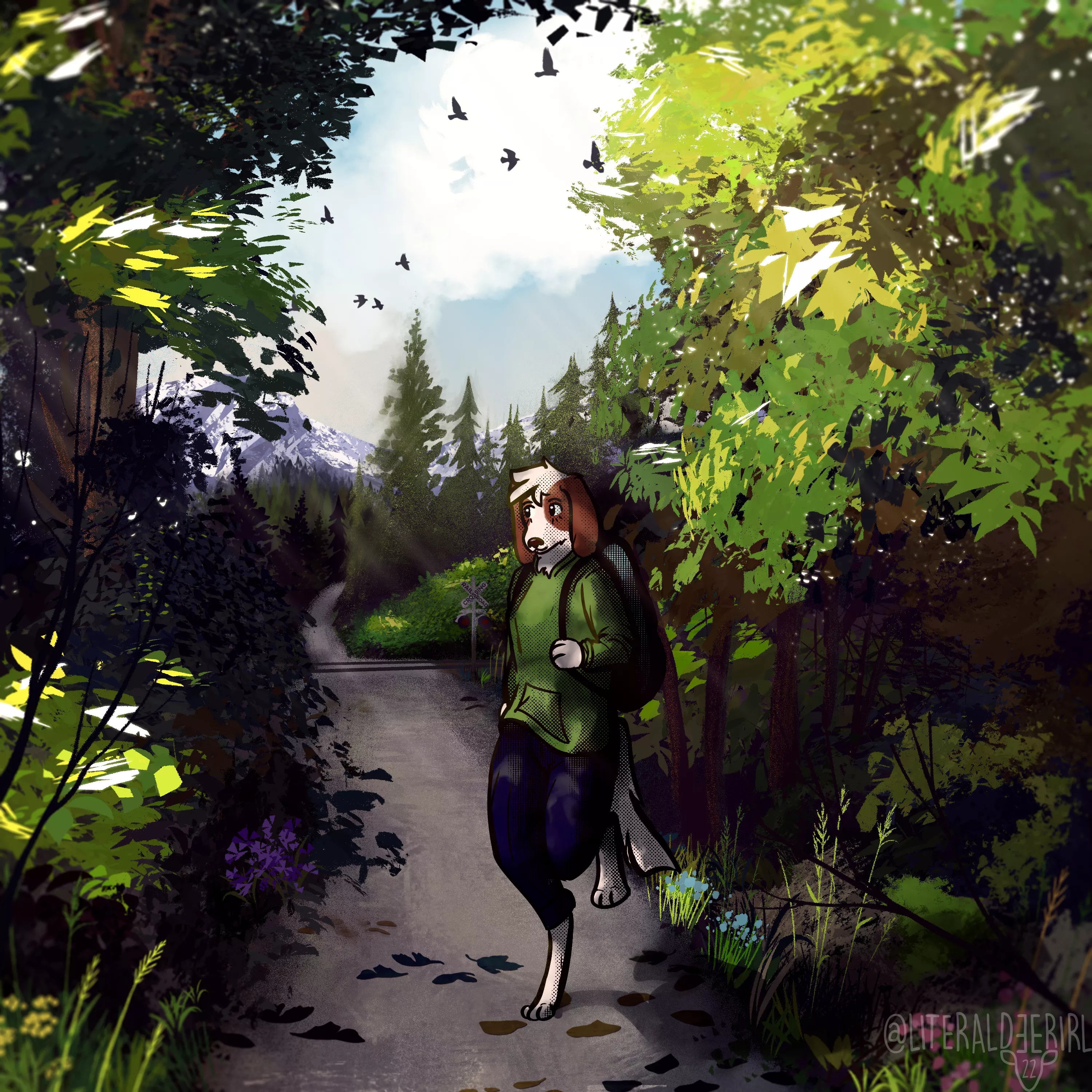 Forest Walk [OC @LiteralDeerIRL]