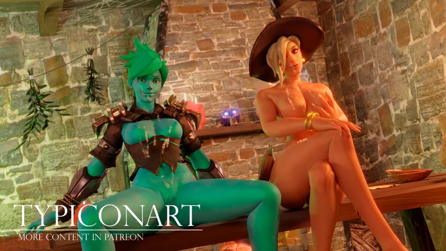 Halloween Tracer and Mercy (Typiconart)