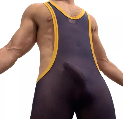 Happy Halloween bro! Like my wrestler costume? (40s)