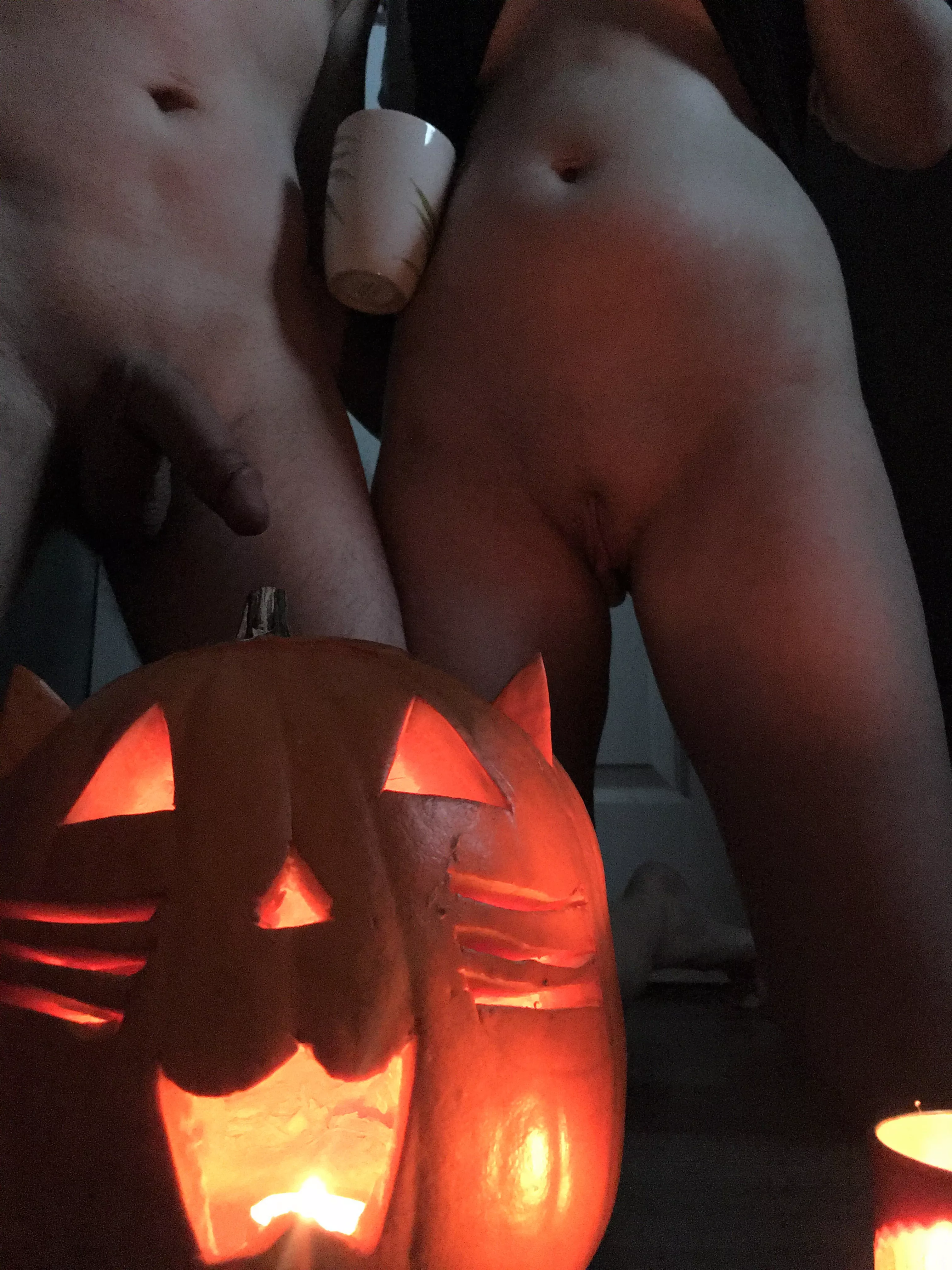 Happy Halloween, coffee by Jack-o-Lantern