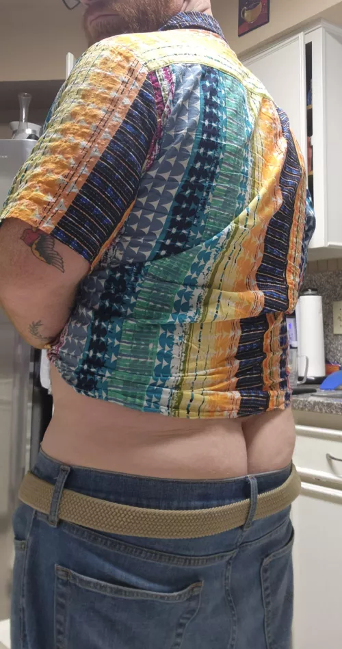 Help Daddy with his pants?