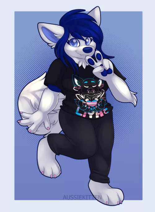 Here She is! [Art by me | commission for @/seattlehusky93 to @/Kyra_Folf ]