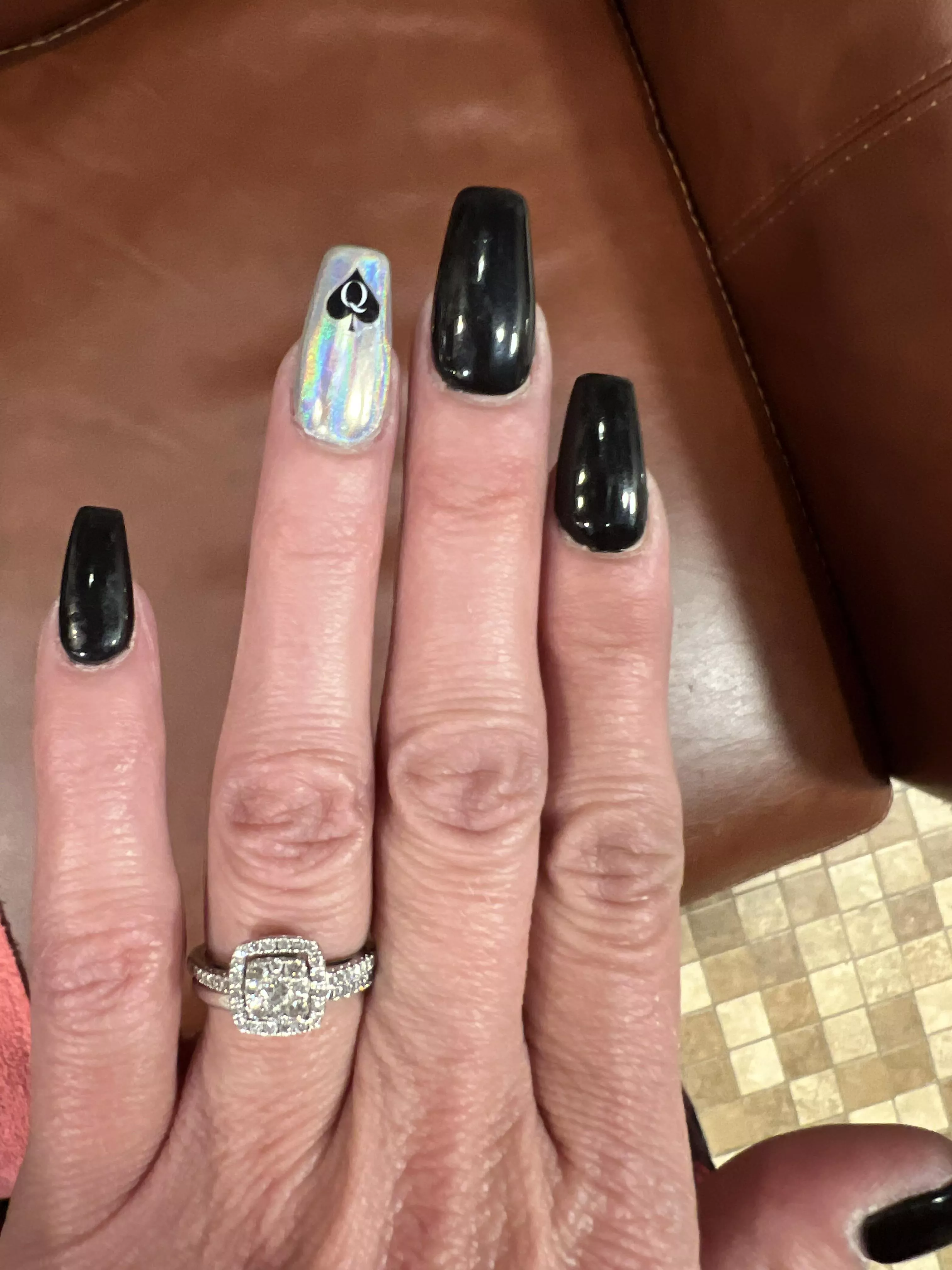 More nail art. ❤️♠️