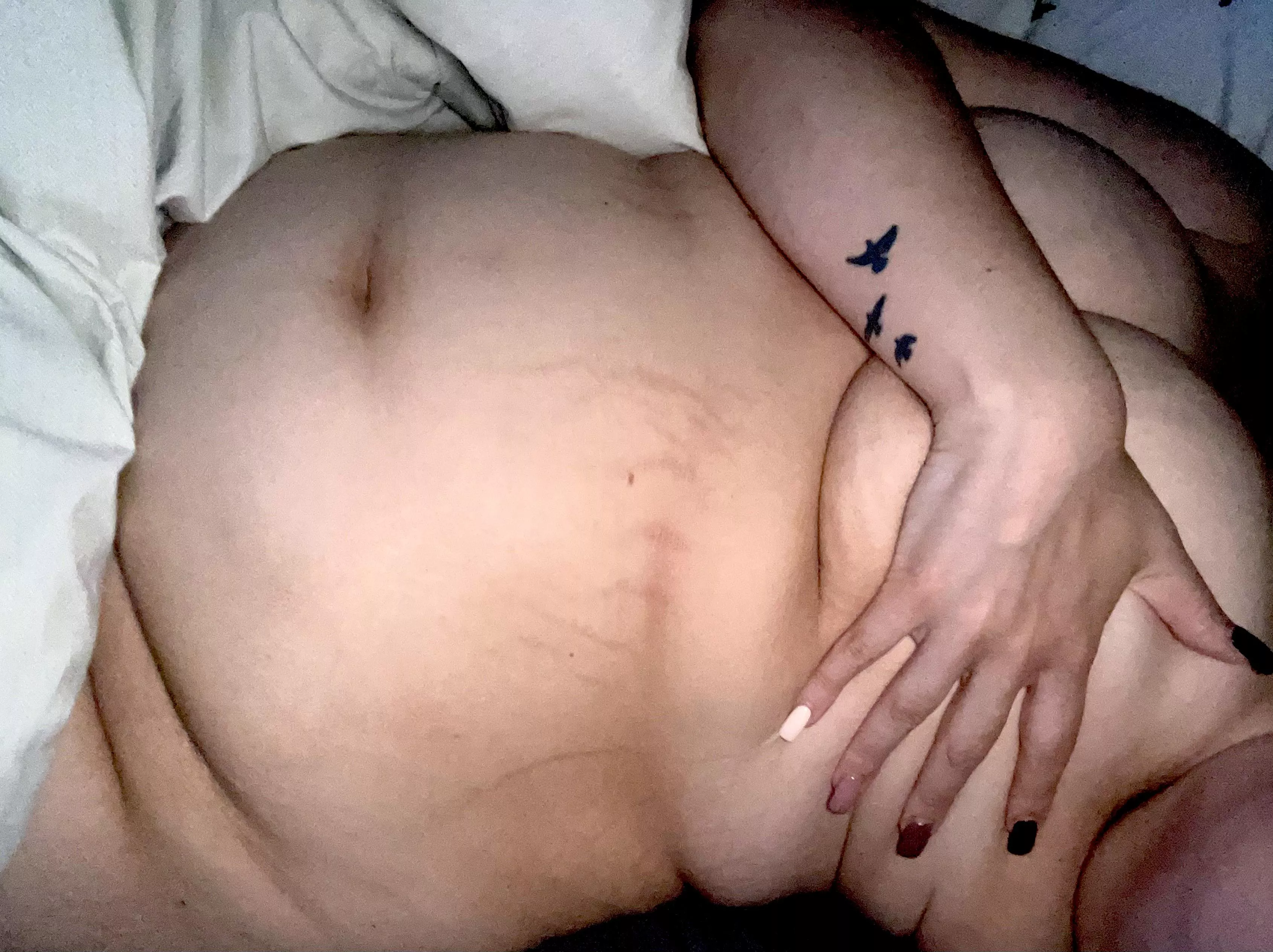 My belly definitely has gotten more swollen in the last few days