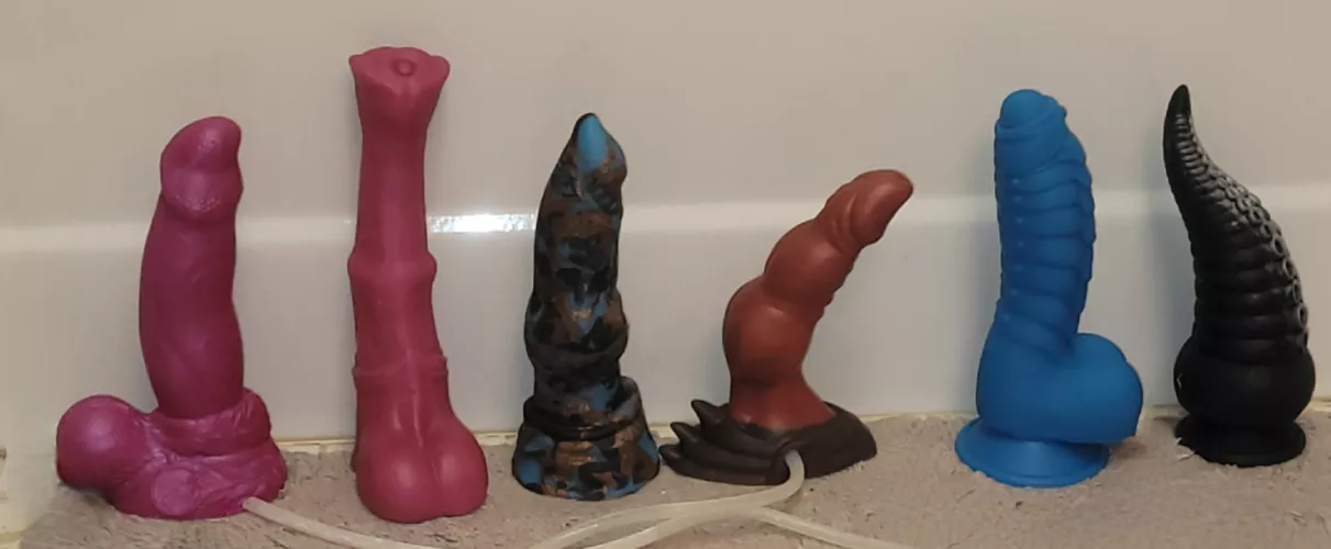 my collection so far, minus the small Roland that's on the way. Two on the far right are Amazon knock offs