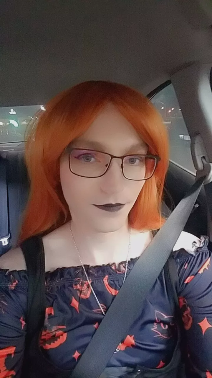 My Halloween look. I was even brave enough to go out in it!