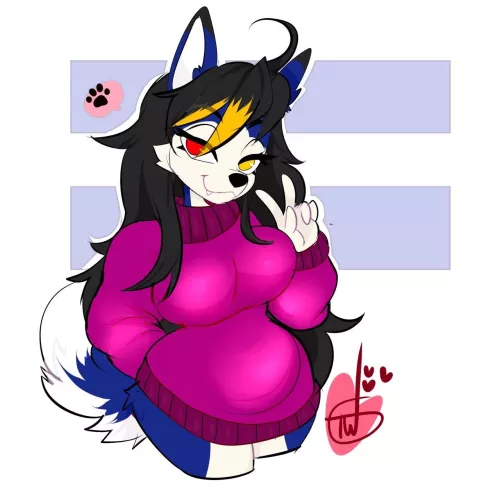 My husky OC (art by TemporaryWizard)