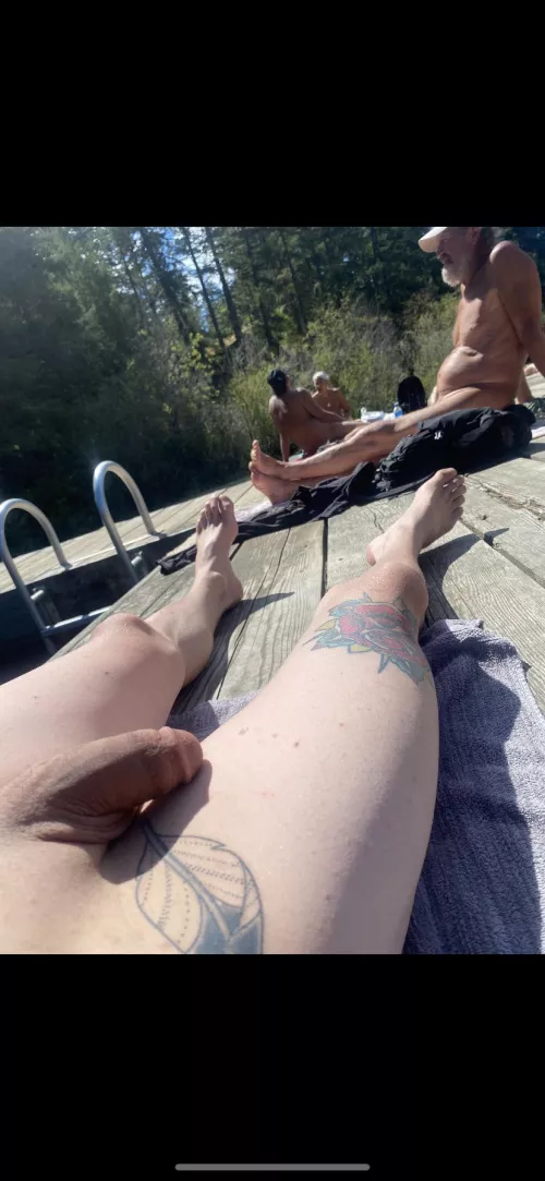 Nude dock by my place is so chill