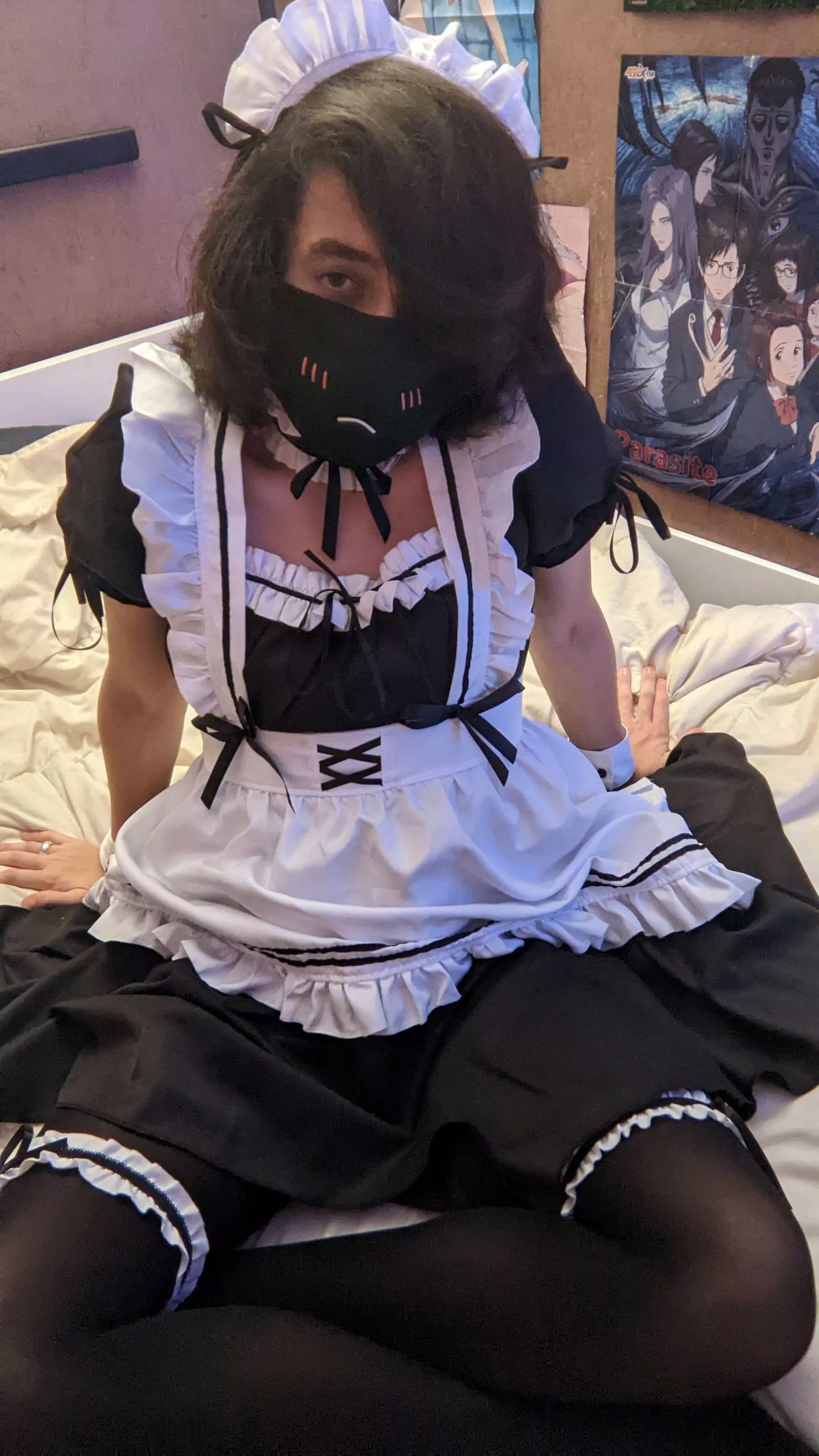 Pov: Your personal femboy maid asked you how your day was ~