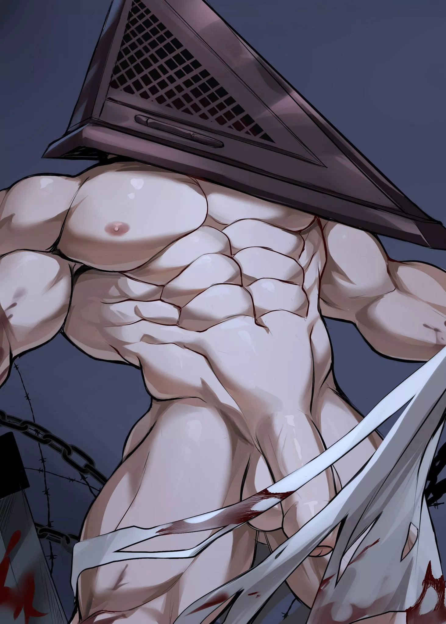 Pyramid head has caught you! 🥵 (@chung0u0)