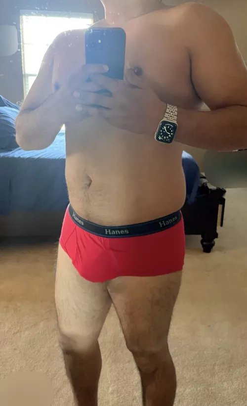 Red Hanes Briefs