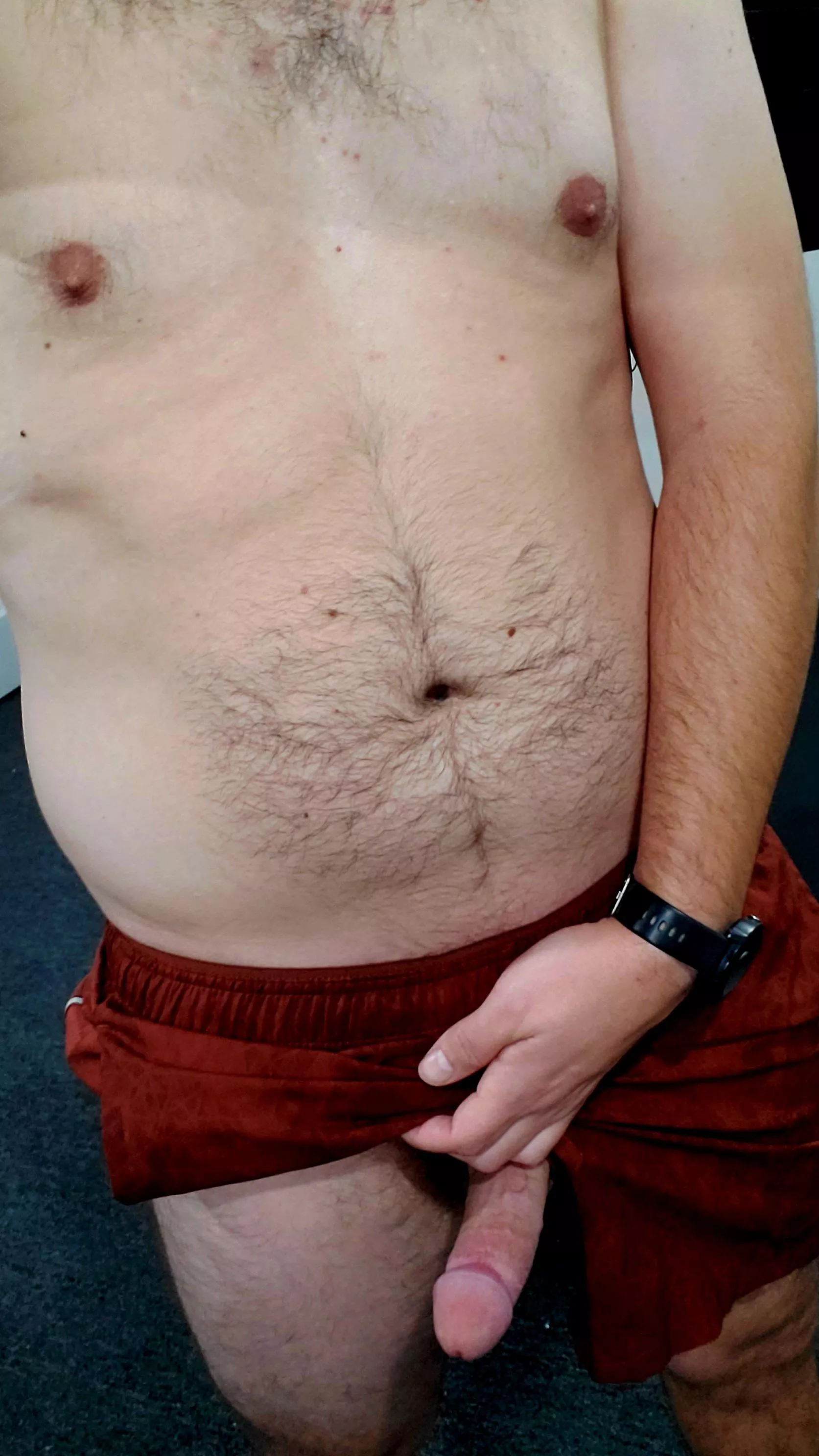 Running shorts provides such easy access after a hard workout (m)