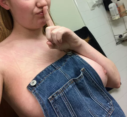 Shhh. They are peeking out