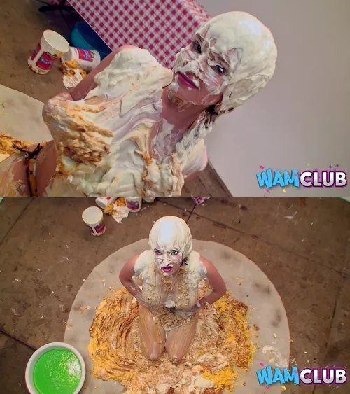 Sitting in burrito ingredients