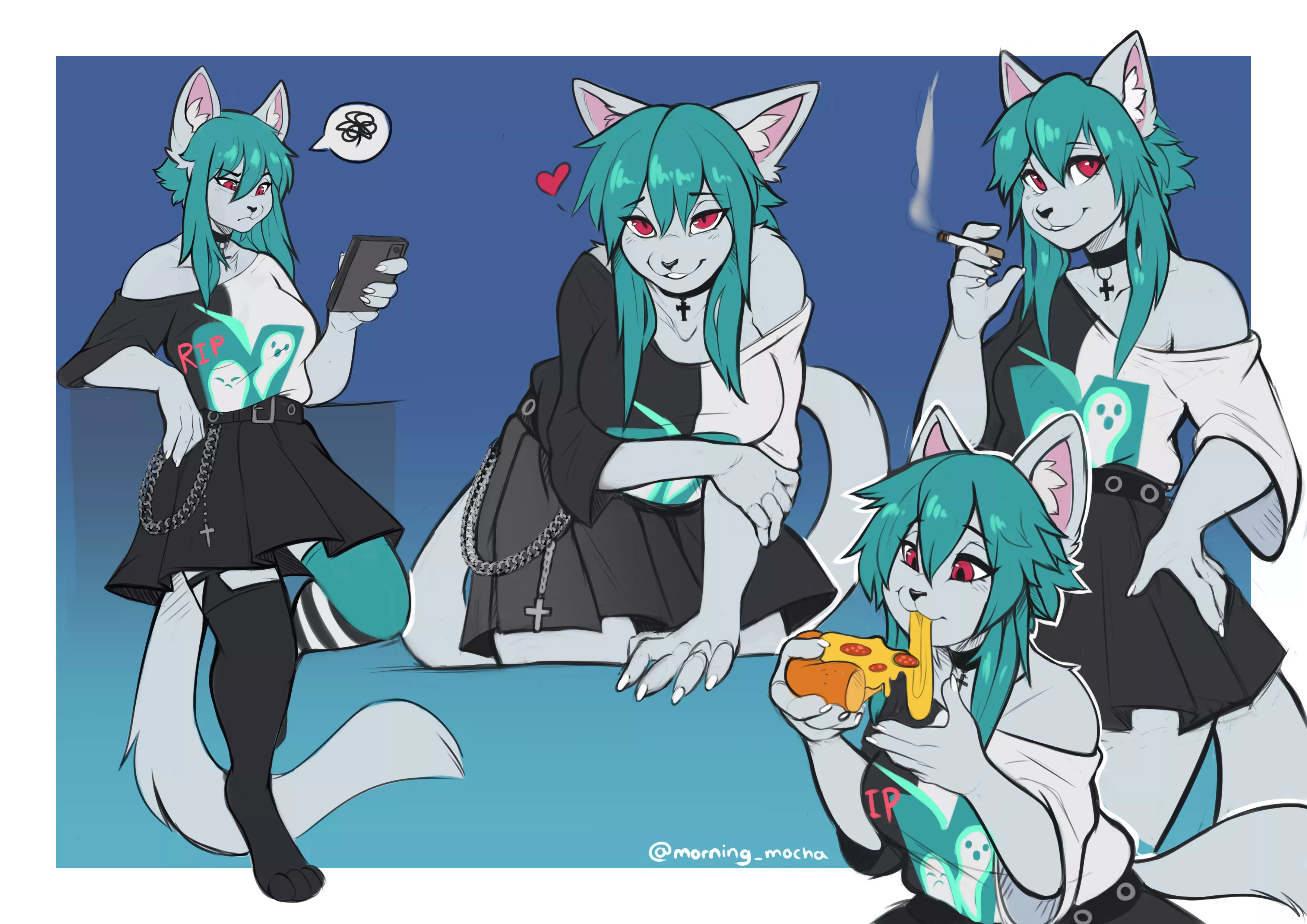 sketch page for RhapsodyAutumn (Art by Me @morning_mocha)