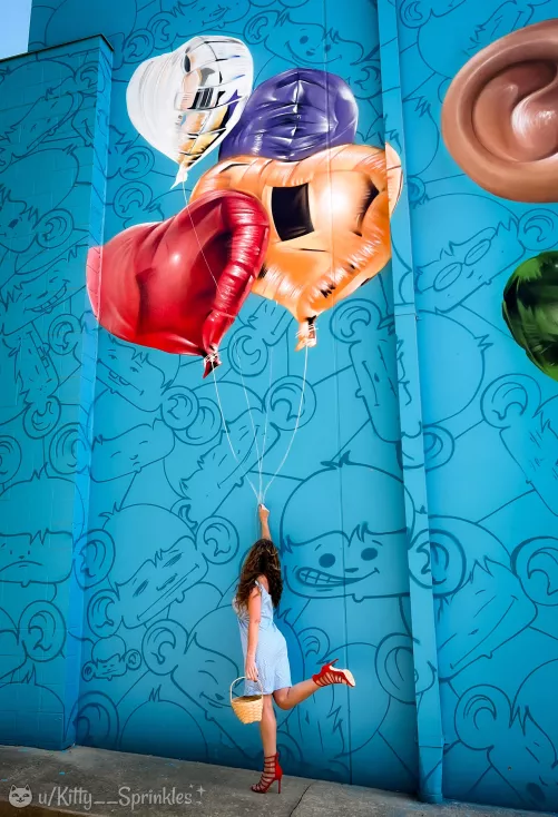 Someday I’ll wish upon a star and wake up where clouds are far behind me. (=^•^=) [f]