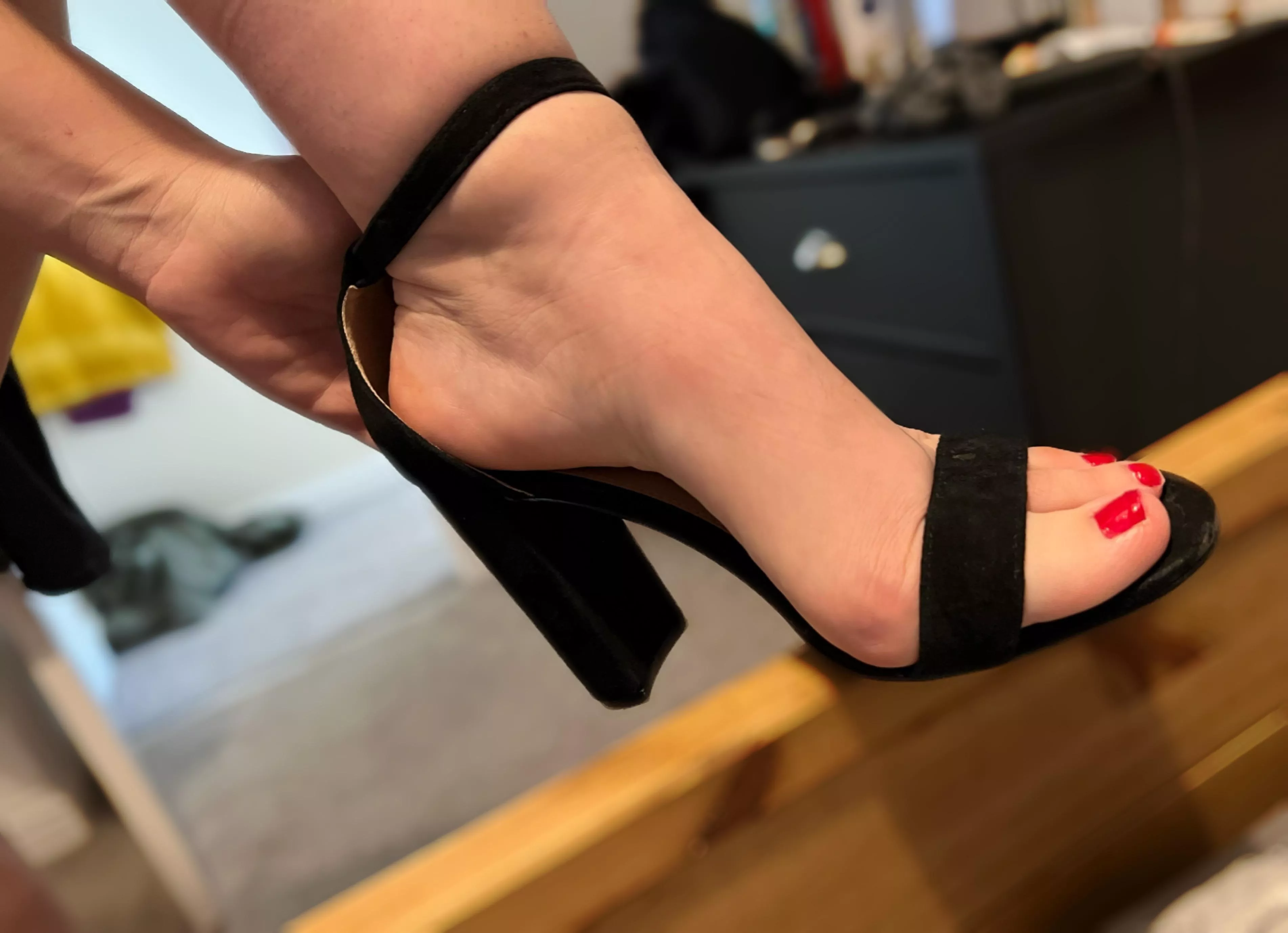 Take them off and give them a rub 😇