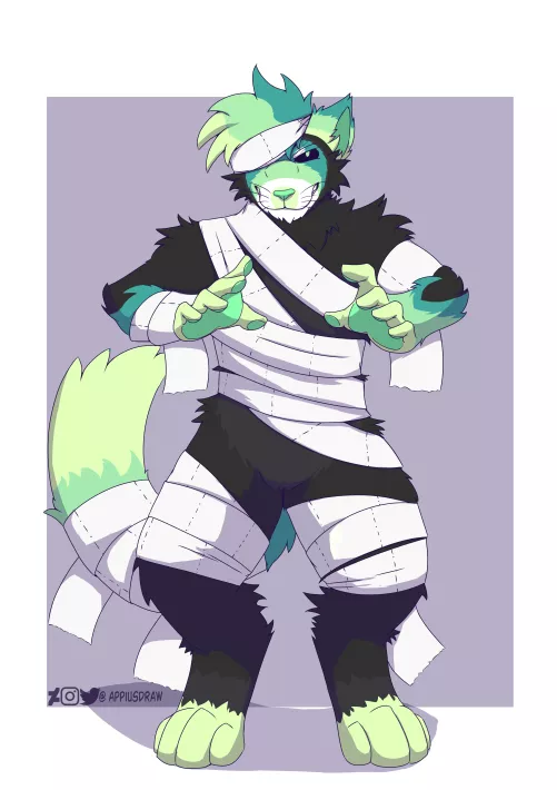 The Dreaded Toilet Paper Mummy (Art by Me)