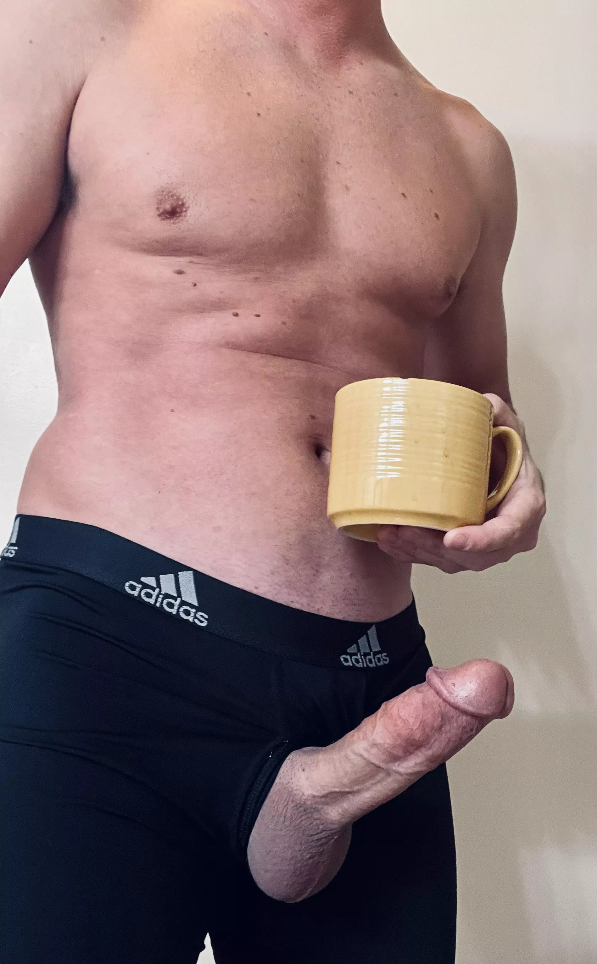 Time for a stiff…cup to start the morning. (M)