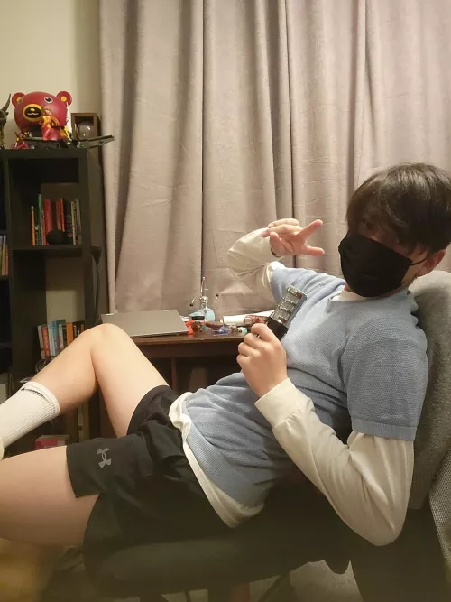 trying my best to look cute