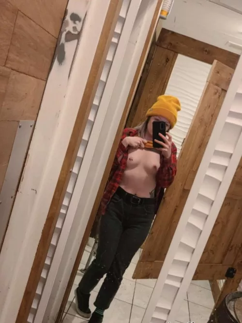 what happens to a little slut like me (f) who keeps pulling her tits out on public?🥺