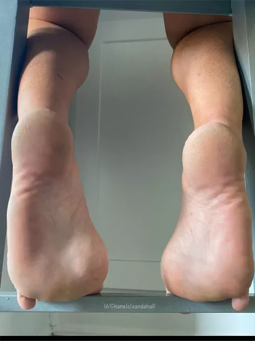 Who wants to explore my soles while I work?