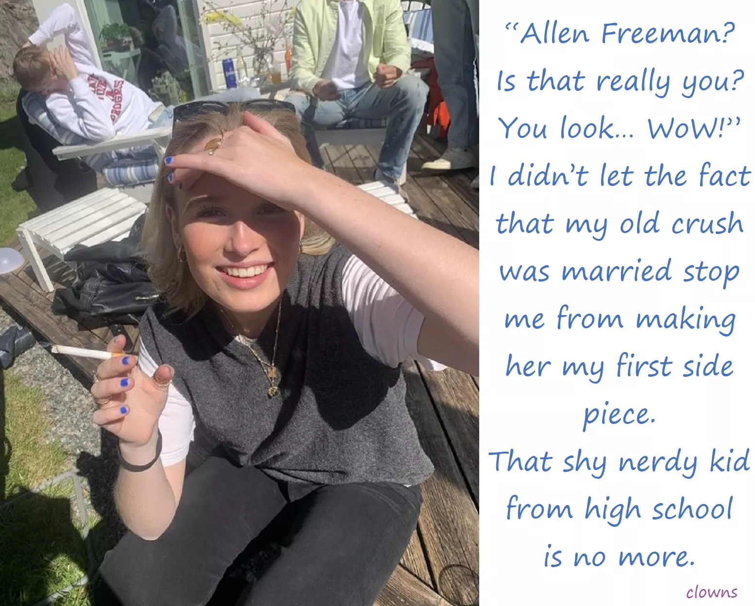 [wife] You gotta start somewhere.