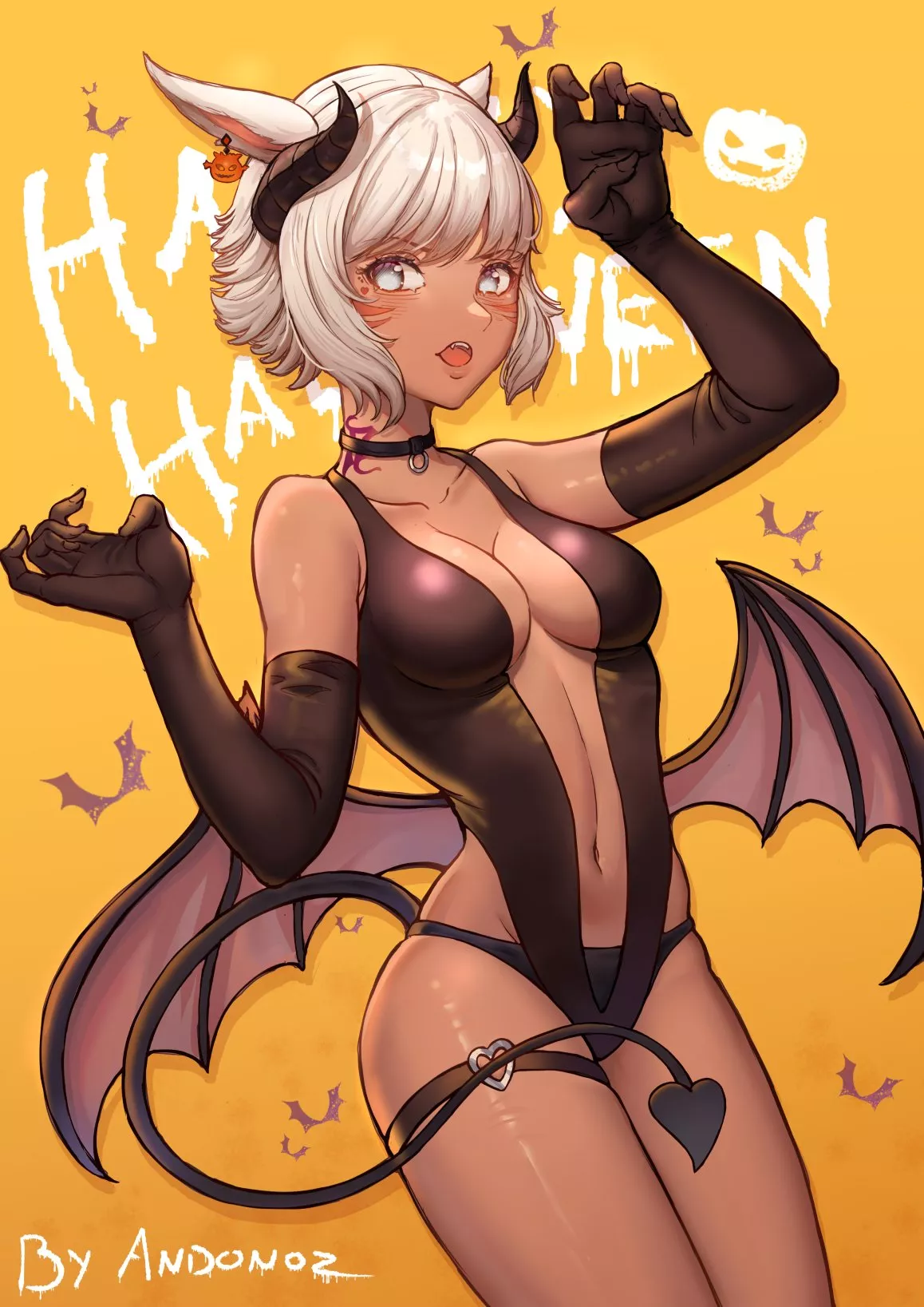Y'shtola wishing you a Happy Halloween (Andonoz )