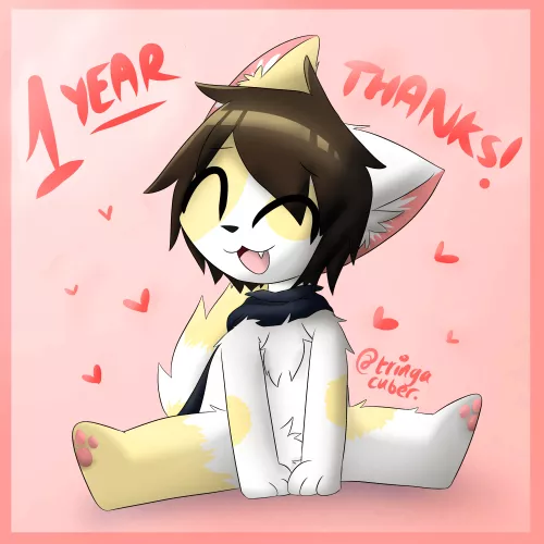 1 year anniversary on twitter (@tringacuber)