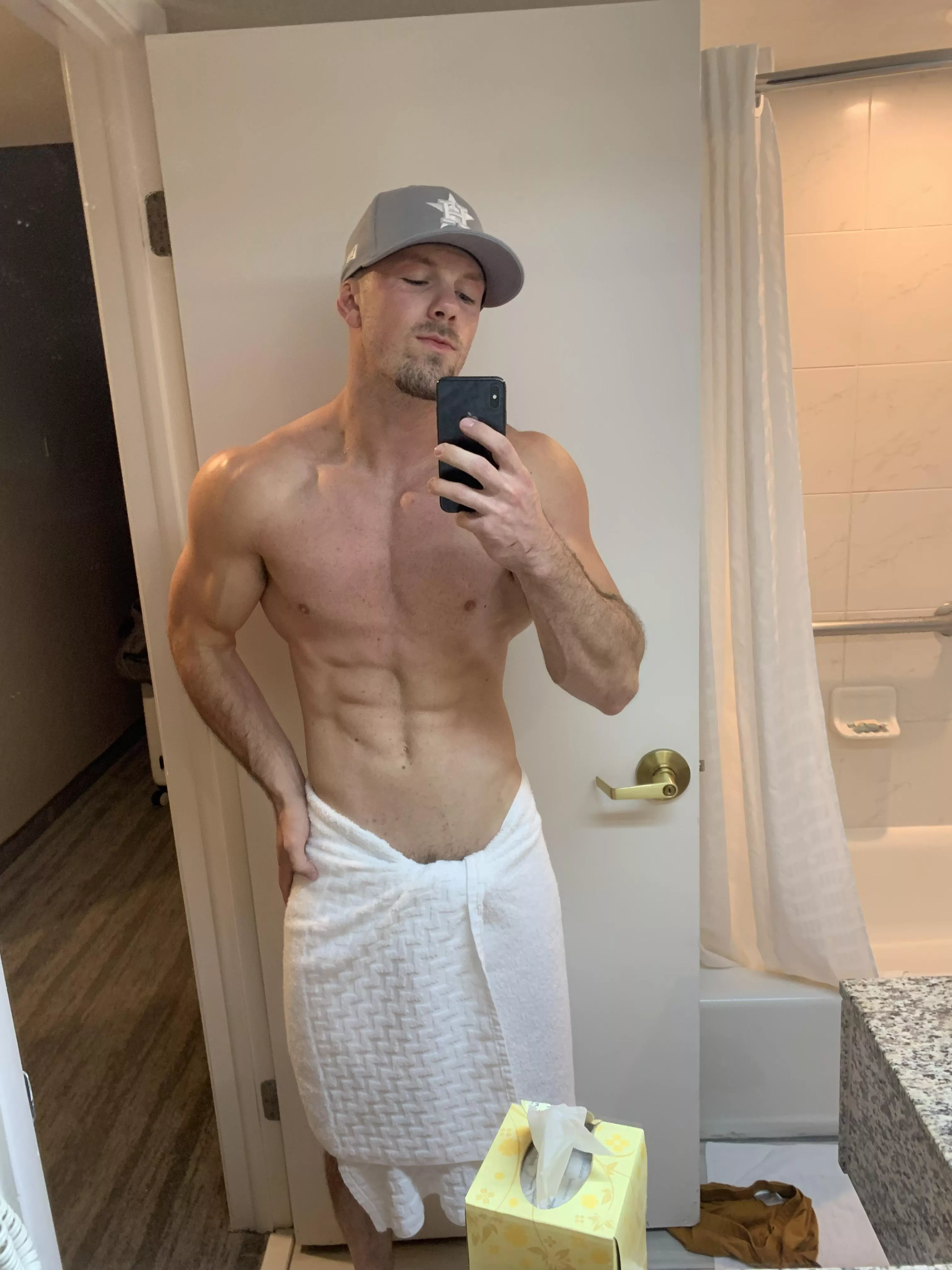 [24] Oh you’re here early, I was just about to hop in the shower 😜