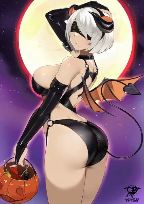 2B has a sexy costume (kaos art)