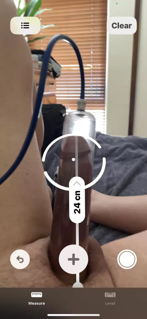 9 inches length so just can’t top the 10 inch tube but girth is good at just over 7.6 inch circumference. Going to keep pumping though, never give up.