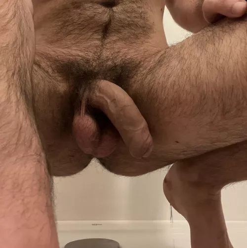 A bit bored in the shower