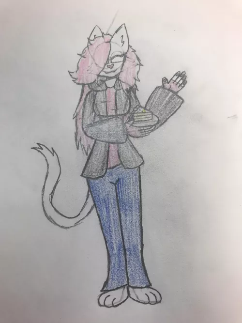 Art of my Fursona that I made to celebrate my birthday