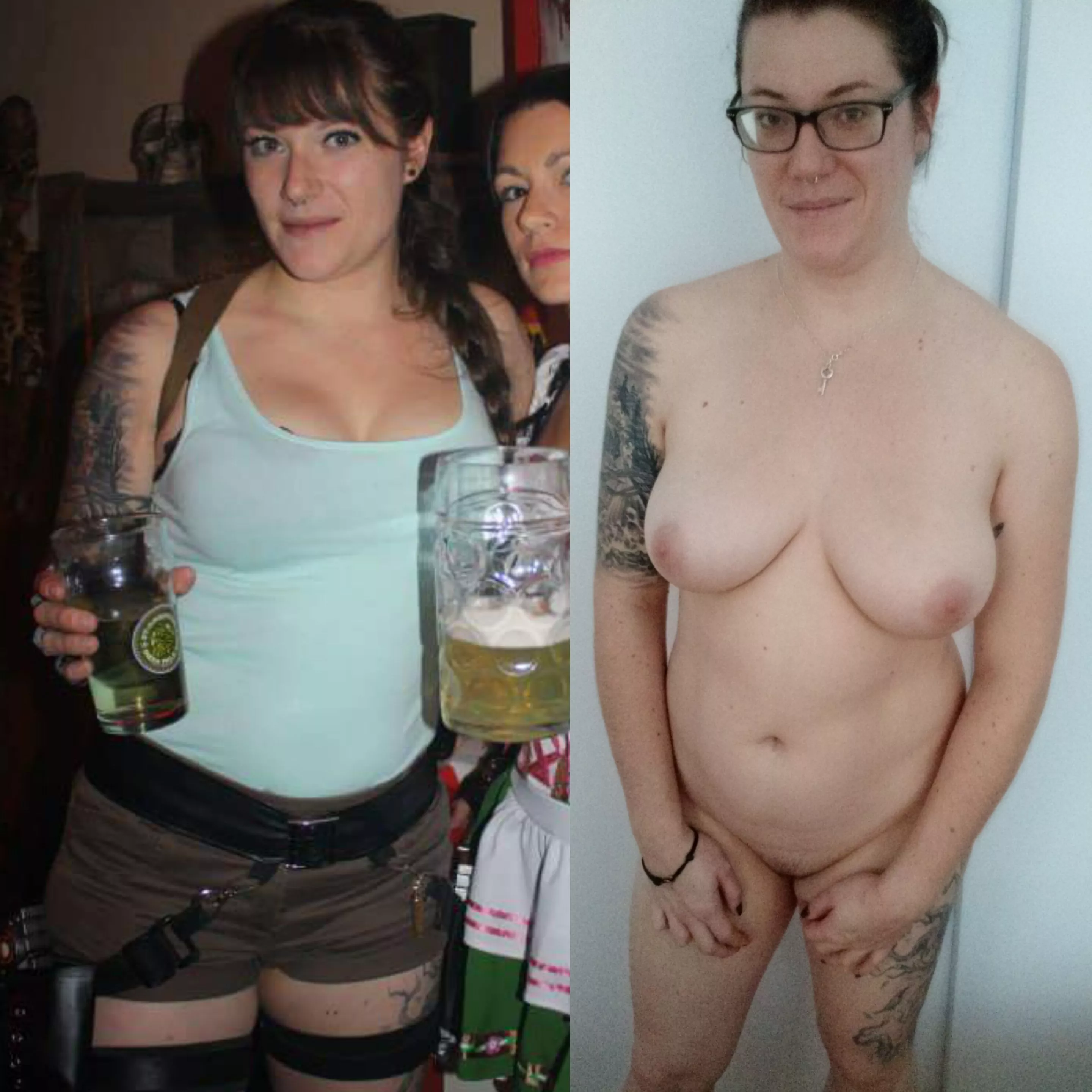 Busty gf Halloween on/off