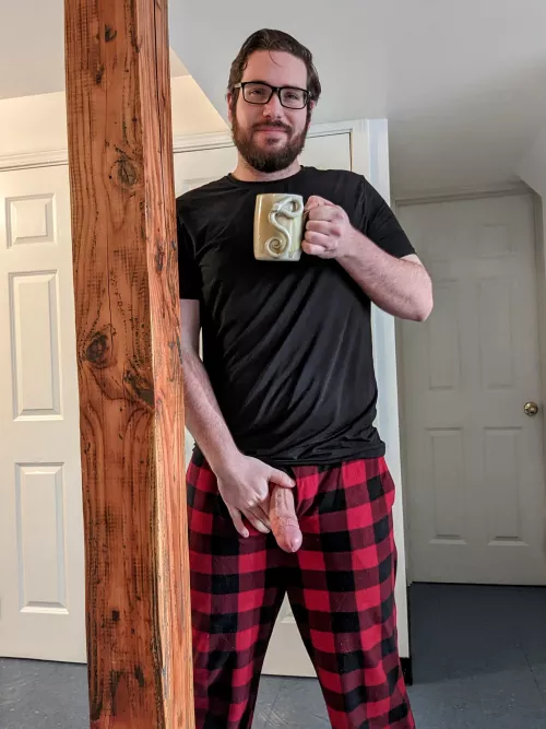 Coffee, cuddles, and cock?