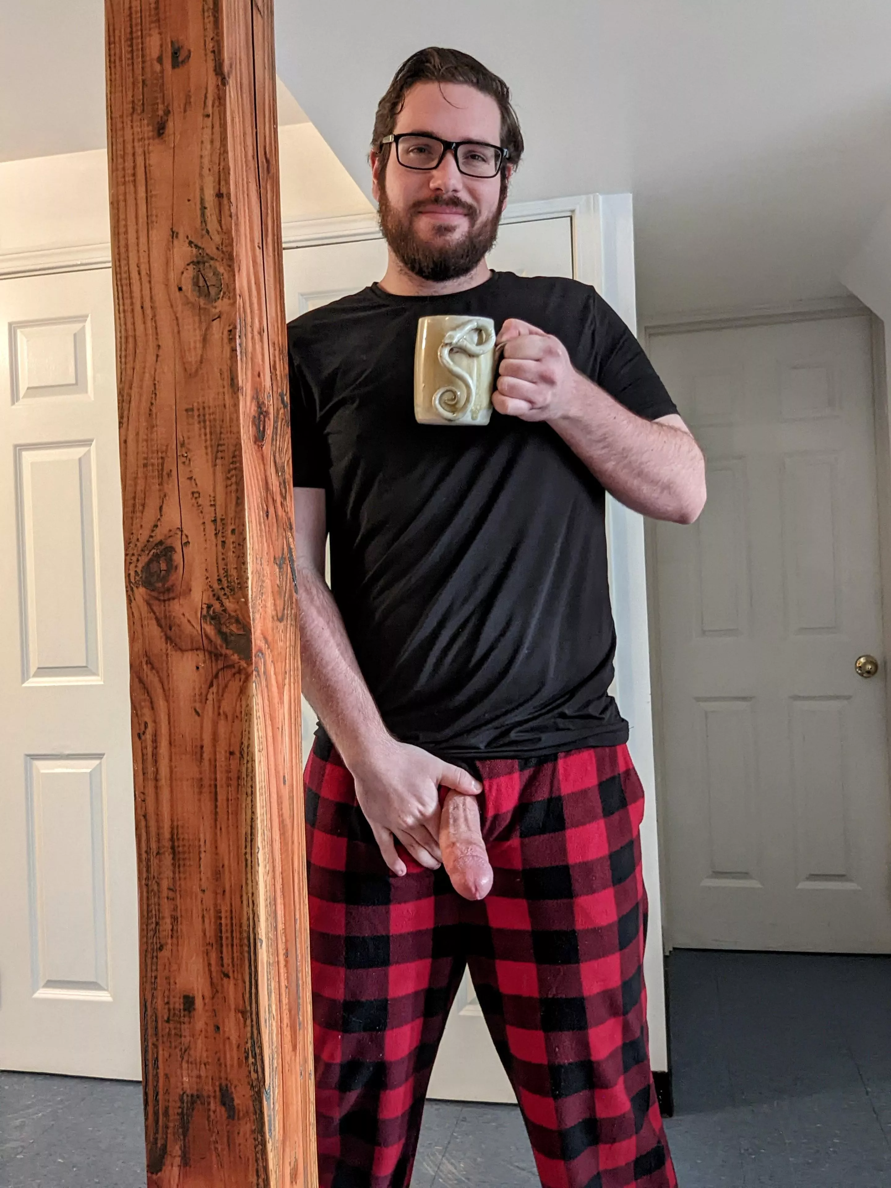 Coffee, cuddles, and cock?
