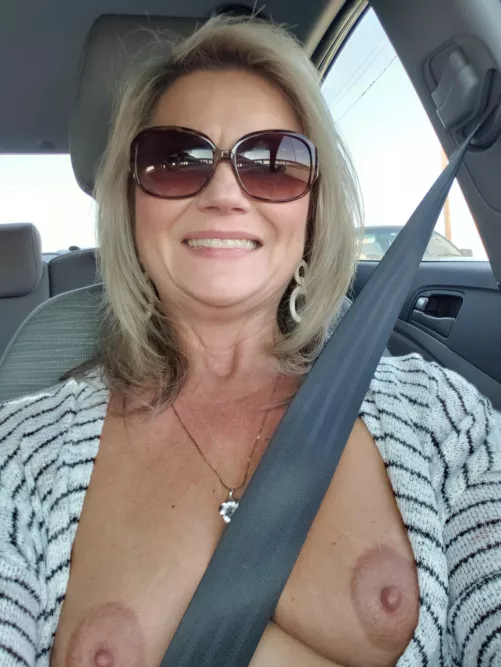 Crooked boob selfie, LOL (f)