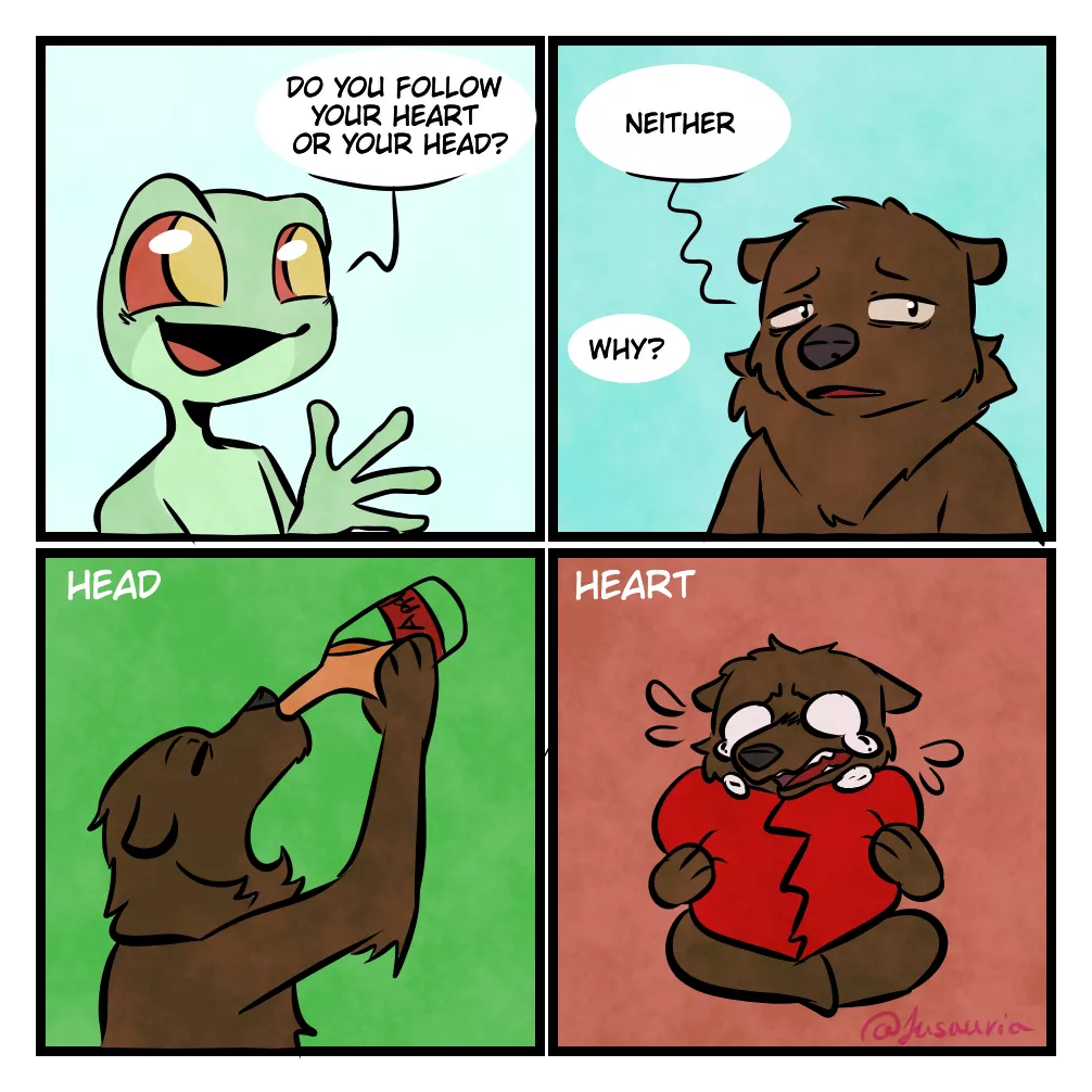Do you follow your heart or your head?
