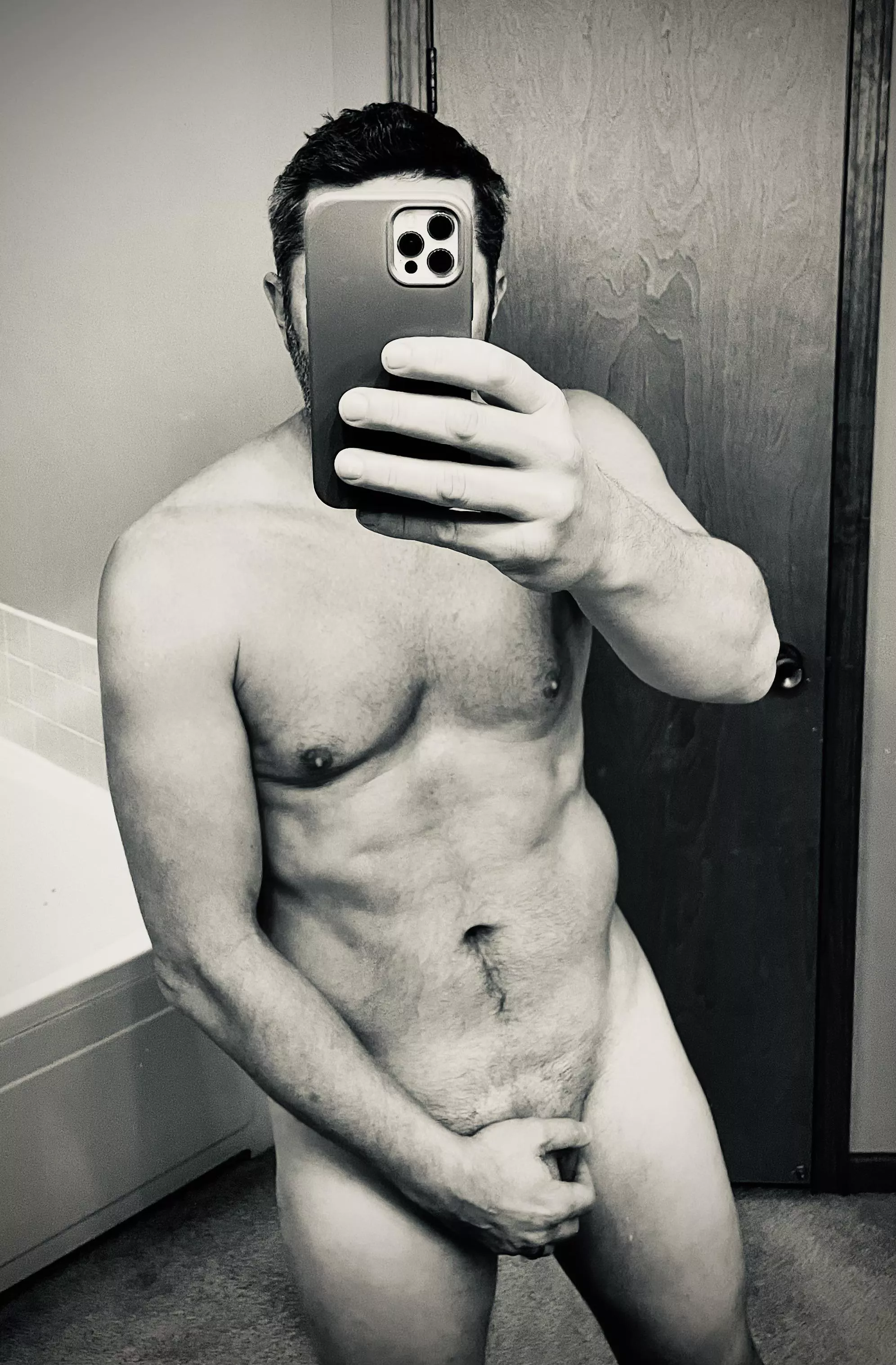 Does the black and white make my dad bod better? (48)
