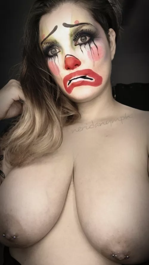 don't let the makeup fool you, I'm happy to be naked