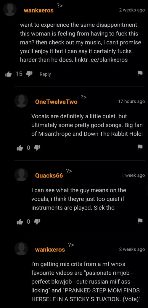 Dude linked his mixtape