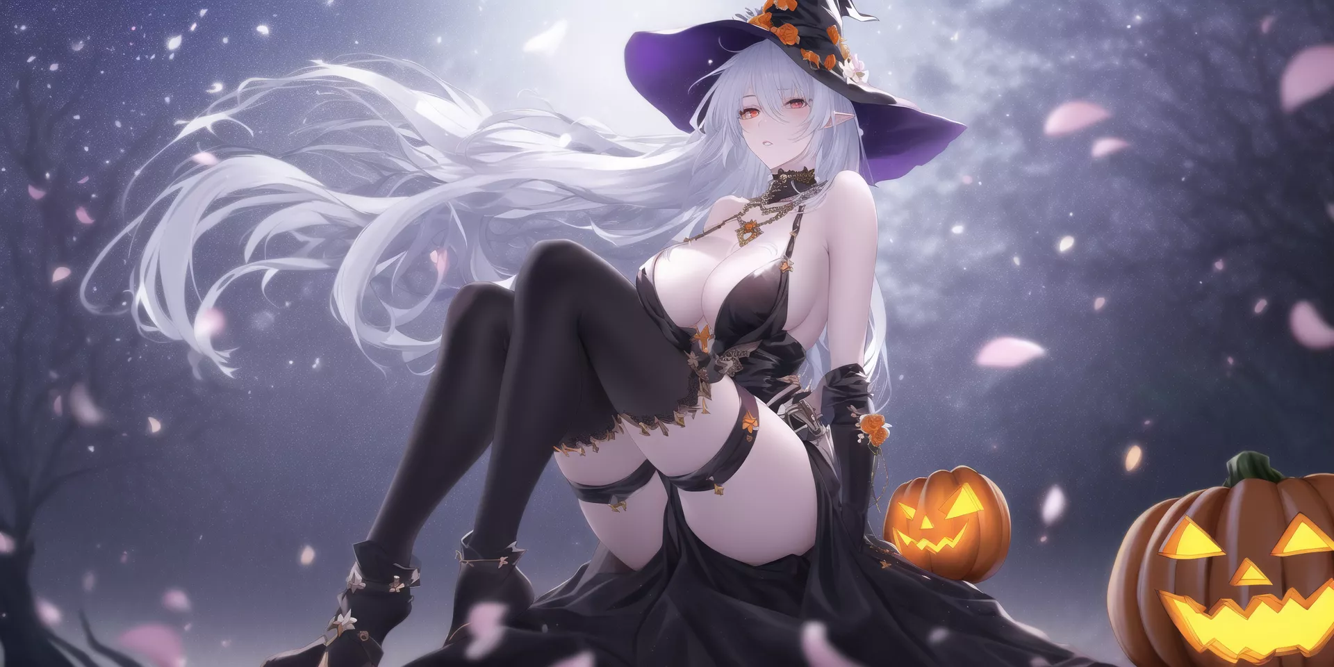 Elf Witch on Halloween [NovelAI]