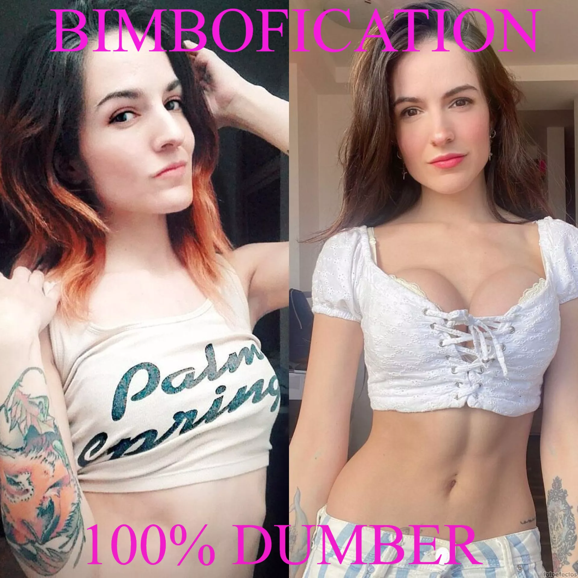 From hippie junkie to busty bimbo.
