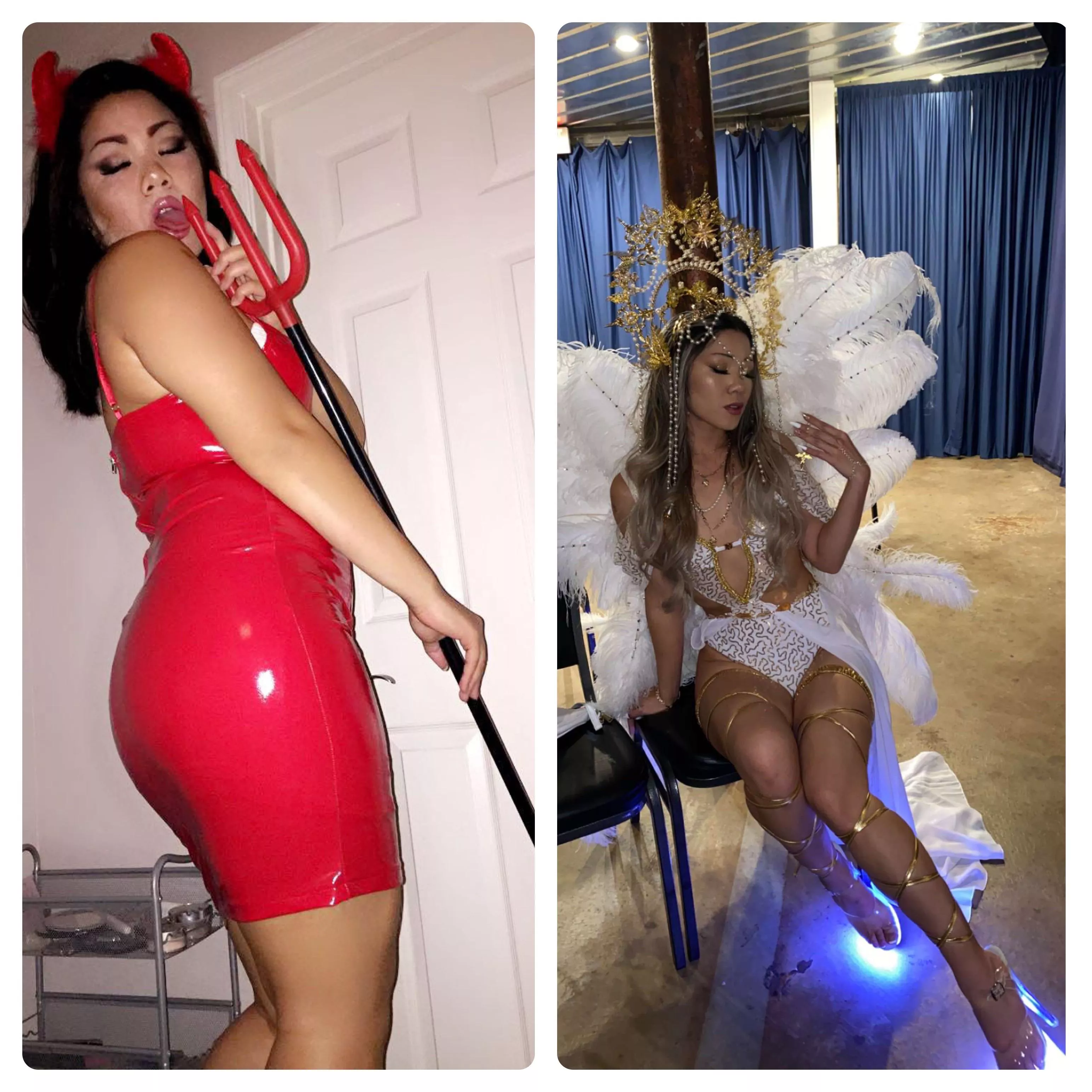 Halloween 5 years ago vs now 😈😇