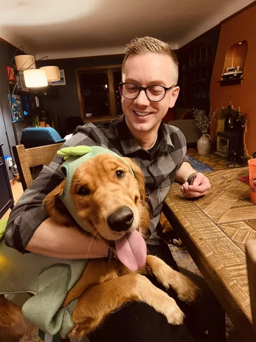 Happy Halloween from this baby Dino and me!!!