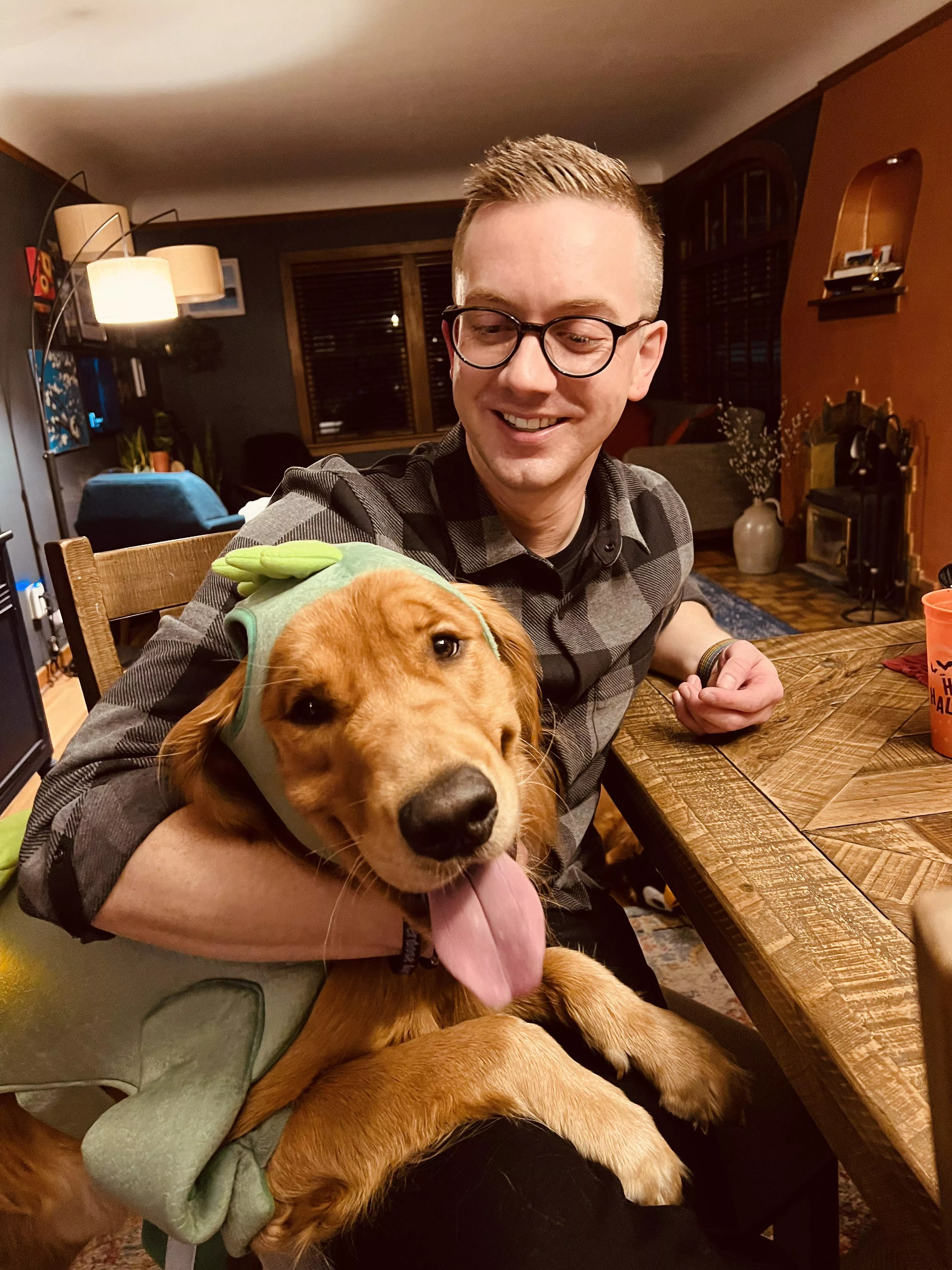 Happy Halloween from this baby Dino and me!!!