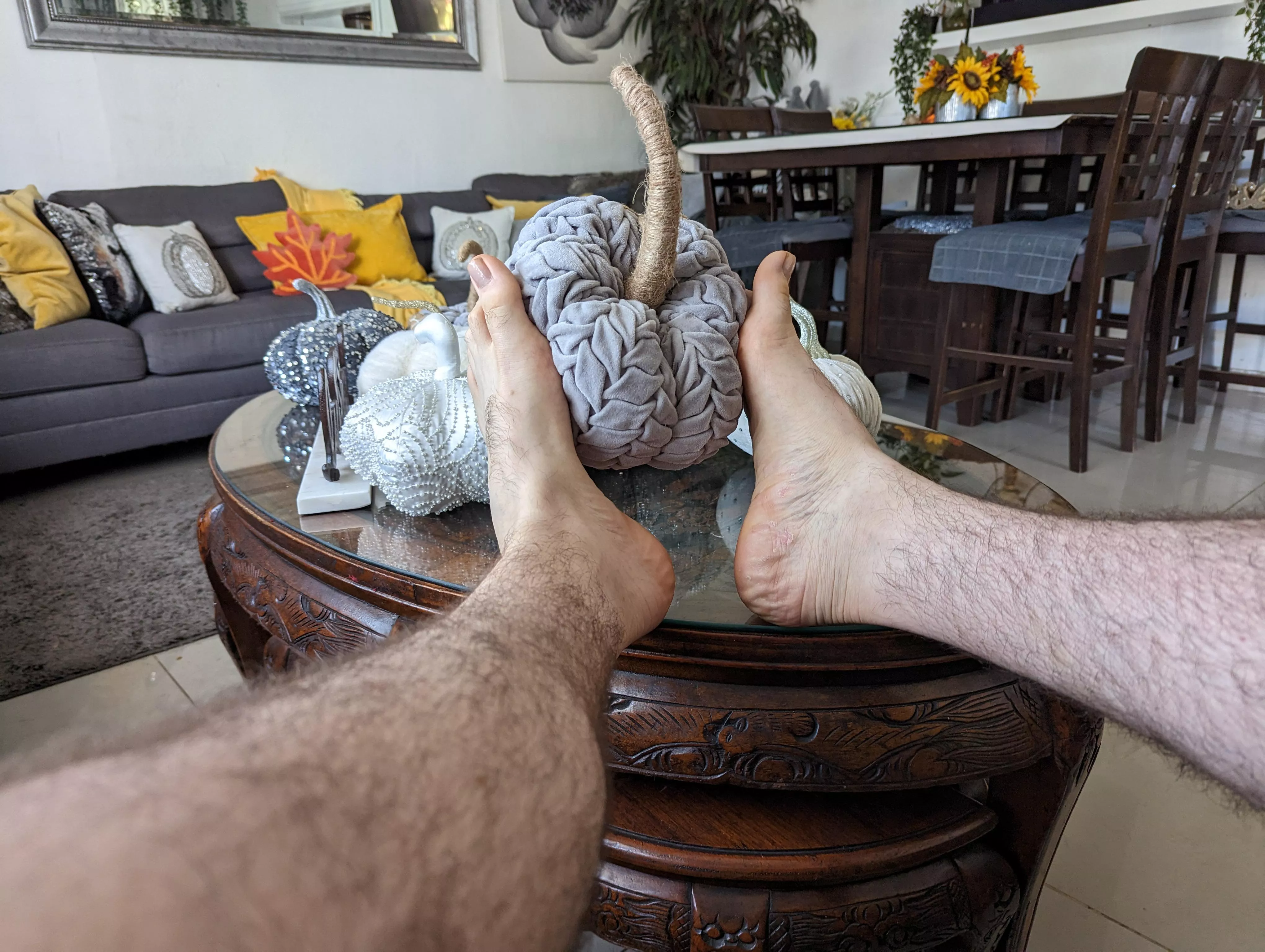 Juggling pumpkin decoration haha