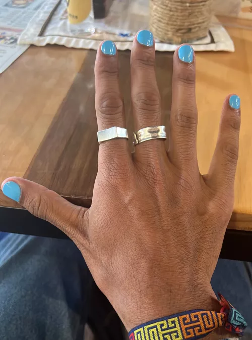 Love light blue 💅🏻