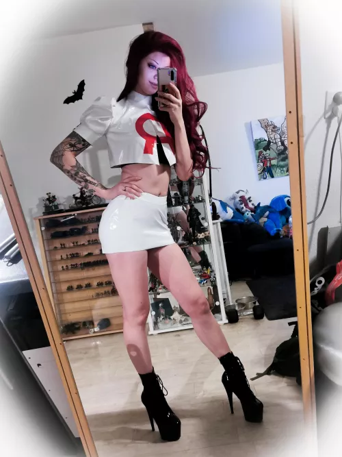 Me as Team Rocket's Jessie in high heels 🥰